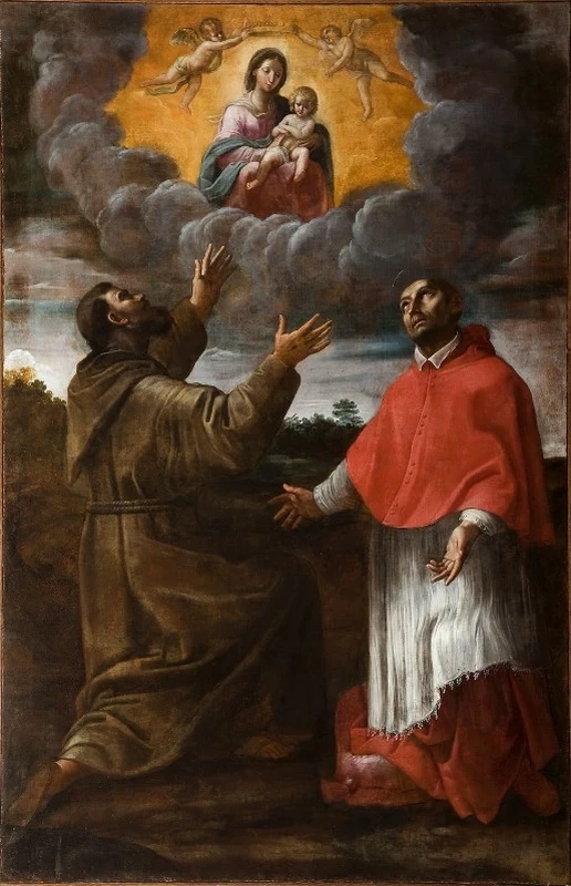 Giovanni Giacomo Sementi 15 Madonna col Bambino tra S. Francesco e S. Carlo