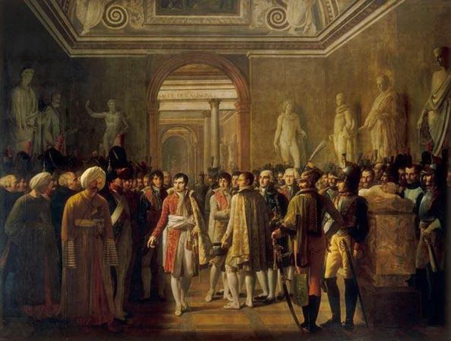 Napoleone riceve i deputati dell'esercito al Louvre dopo la sua incoronazione. 8 dicembre 1804 - Versailles, musée national des châteaux de Versailles et de Trianon