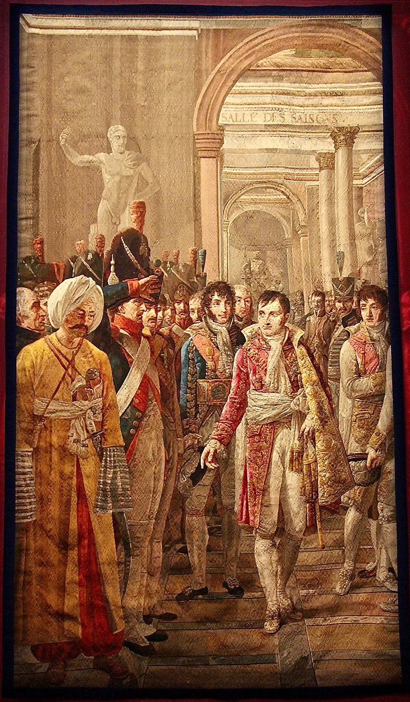 Manifattura imperiale dei Gobelins - da Gioacchino Serangeli, Napoleone che riceve al Louvre i deputati, Arazzo, Parigi, Mobilier nationa