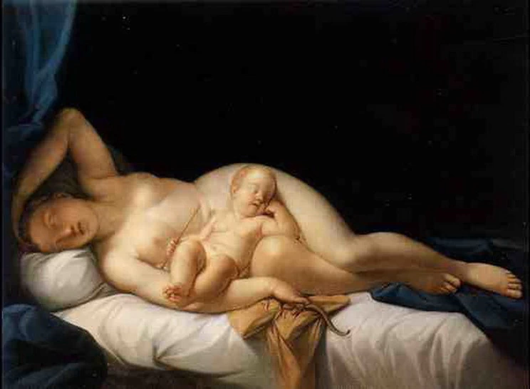Venere e Cupido dormienti