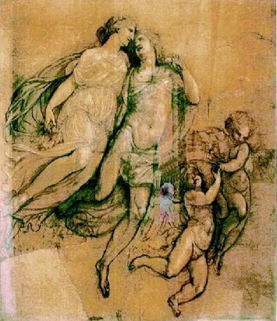 Studio di donne e putti