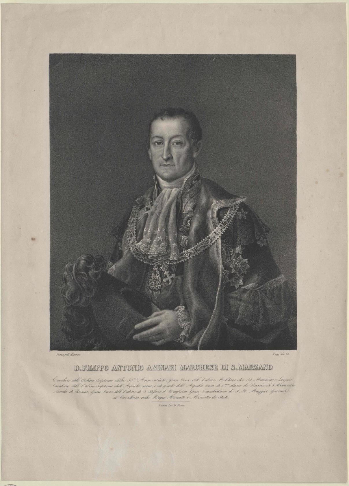 Alfonso antonio asinari - stampa