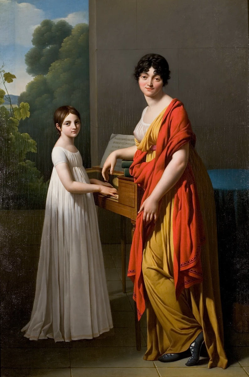 Ritratto di Germaine Faipoult de Maisoncelle e sua figlia Julie che suonano la spinetta (1799 circa)