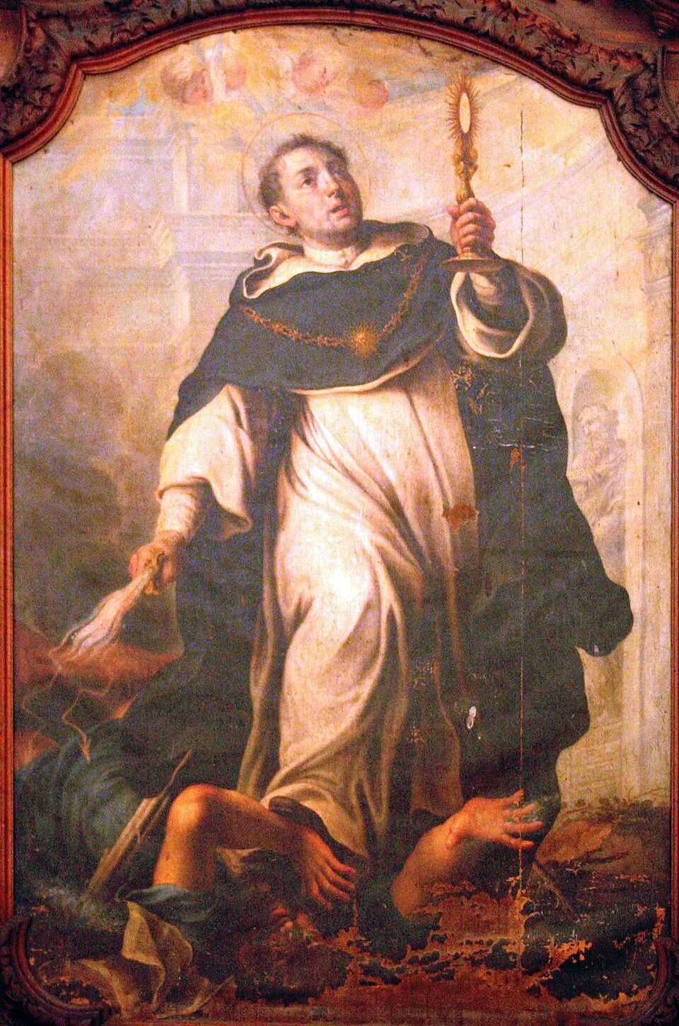 Basilica di Saint Maximin nel dipartimento del Varo. San Tommaso d'Aquino confuta l'eresia.