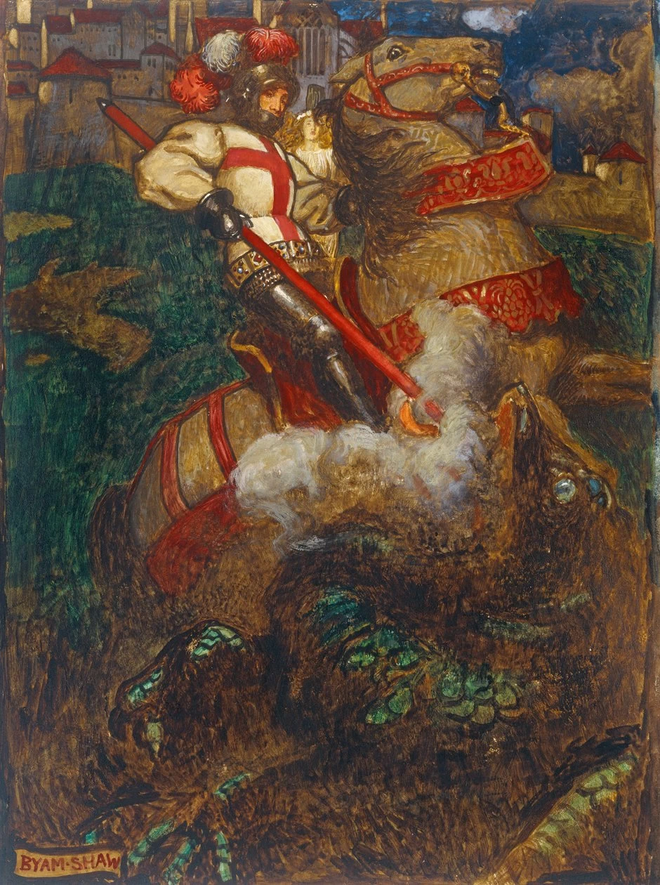 San Giorgio che uccide il drago, 1908