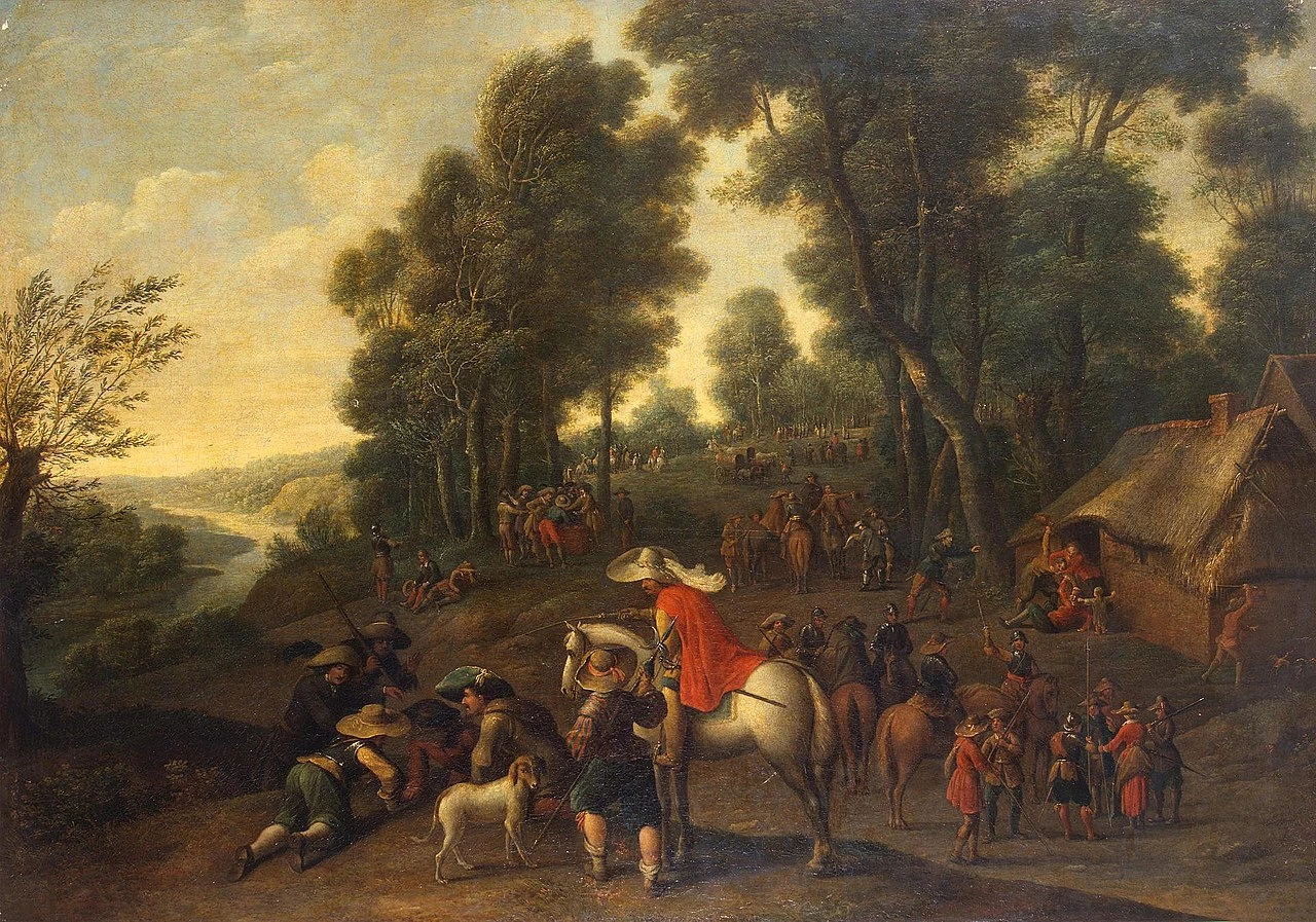 Sosta dei cavalieri in una foresta Hermitage, San Pietroburgo