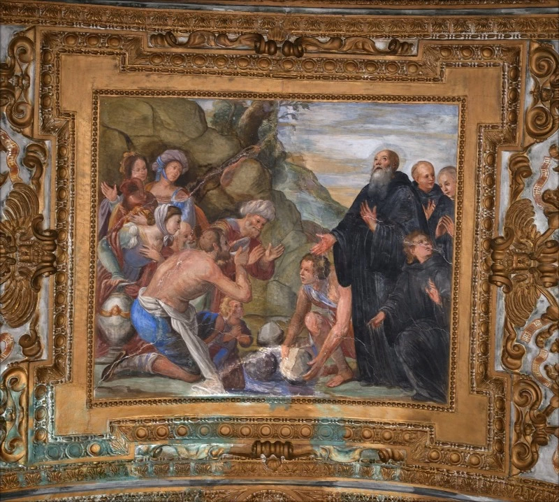 Angelo Solimena 117 San Benedetto compie il miracolo dell'acqua Chiesa di San Giorgio a Salerno