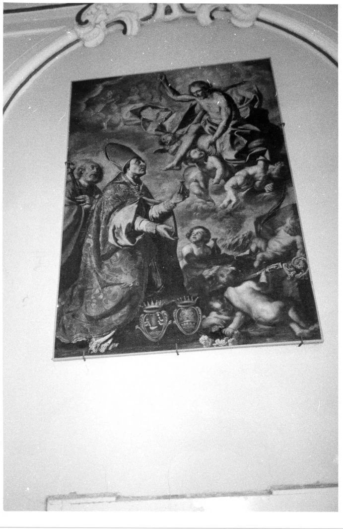 Angelo Solimena 160 San Gennaro intercede per la cessazione dell'eruzione del Vesuvio Nocera Inferiore, Salerno attribuito