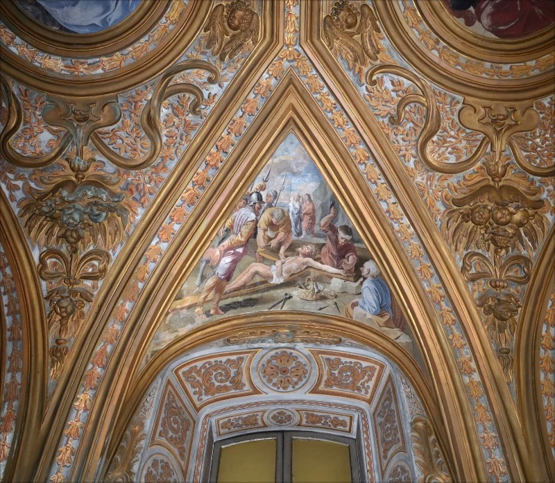 Angelo Solimena 82 Gesù inchiodato alla croce