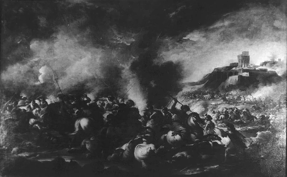 Ilario Spolverini 15 battaglia di Turchi contro cristiani Rocca Sanvitale