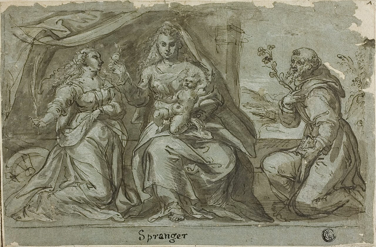 Bartholomeus Spranger 119 Madonna col Bambino e i Santi Caterina – Art Institute of Chicago
