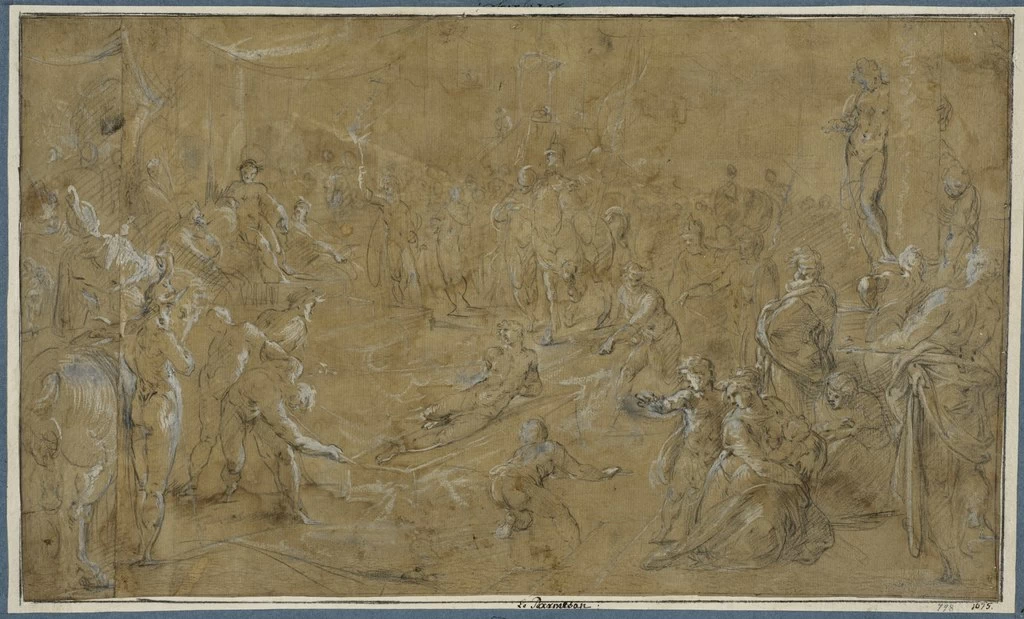 Bartholomeus Spranger 162 Martirio di San Lars Nationalmuseum Stockholm
