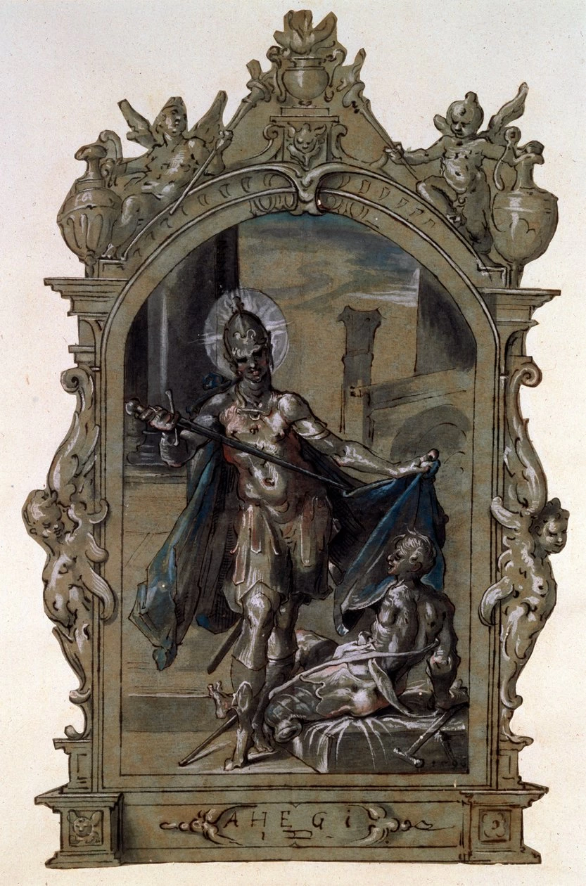 Bartholomeus Spranger 71 San Martino e un mendicante