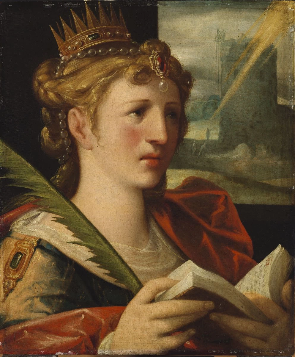 Bartholomeus Spranger 74 Santa barbara Budapest Museum of Fine Arts
