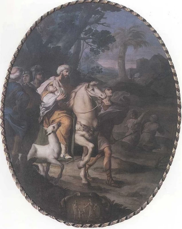 Ignaz Stern 170 Sant Onofrio infante portato nel deserto dal padre Oratorio di Sant'Onofrio, Lugo, Ravenna