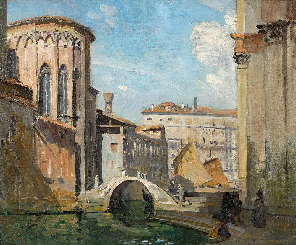 Arthur Streeton 109 San Gregorio e il Rio della Salute (1908)