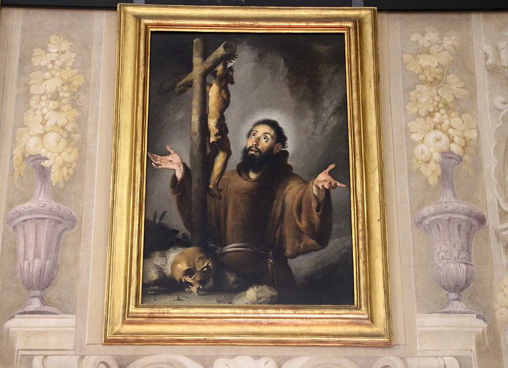 San Francesco in adorazione del crocifisso, genova