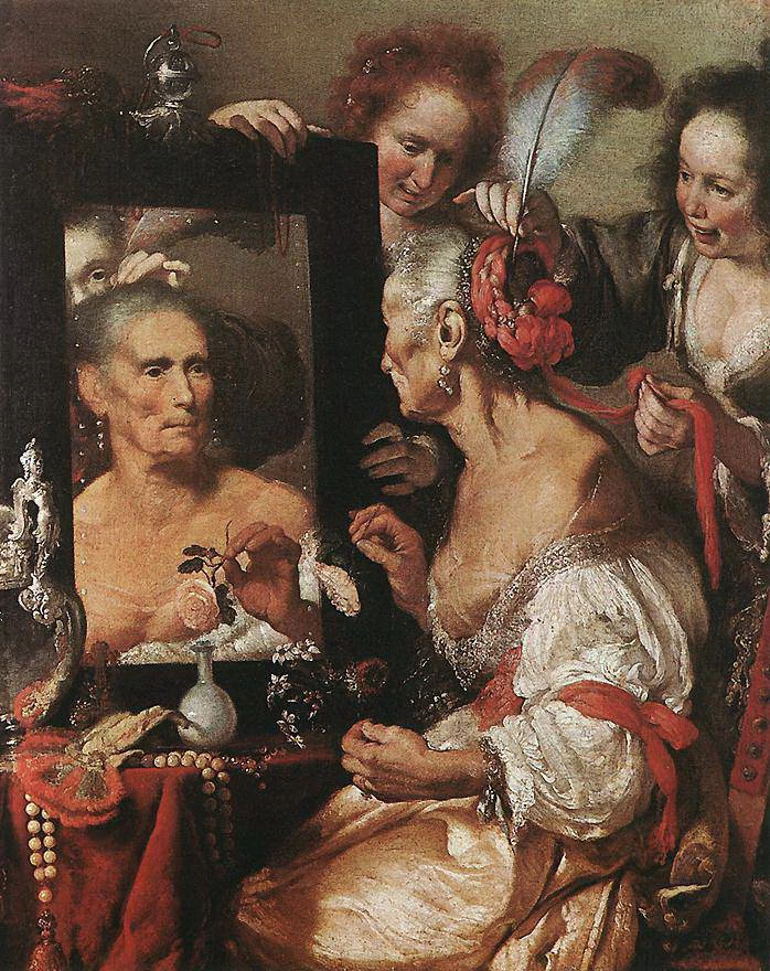 Vecchia donna allo specchio - Pushkin Museum, Moscow