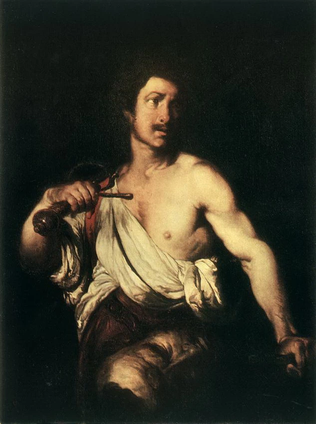 Davide con la testa di Golia - The Hermitage, St. Petersburg