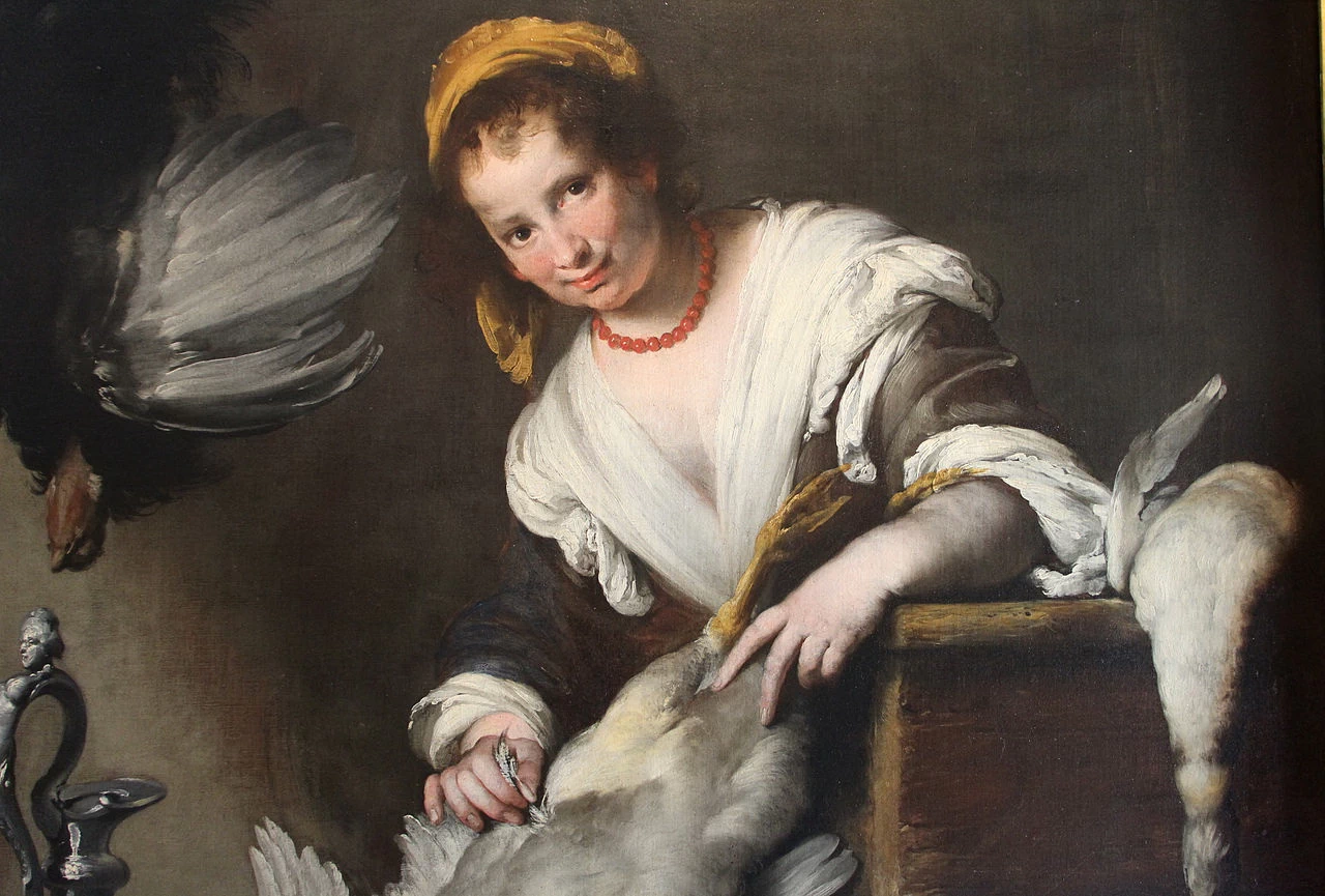 La cuoca - dettaglio, Galleria di Palazzo Rossi, Genoa