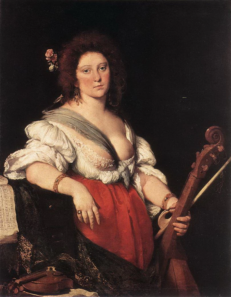 Ritratto di suonatrice - Gemäldegalerie, Dresden
