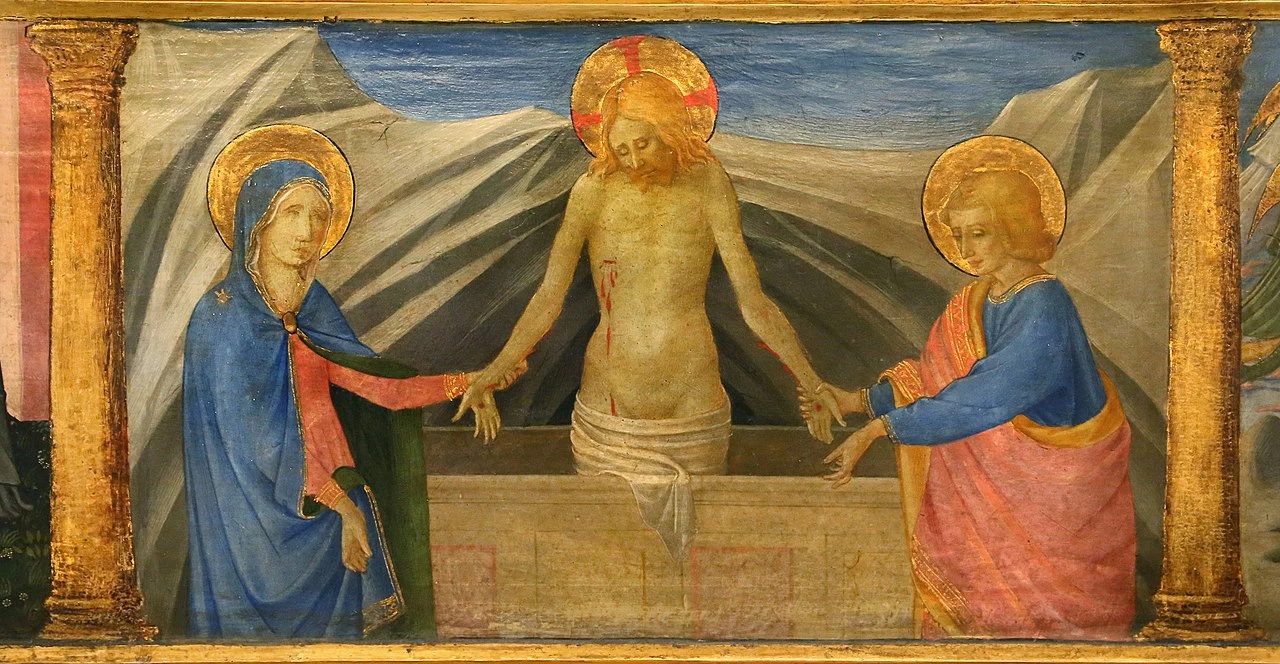 Zanobi Strozzi 33 Madonna col Bambino circondati da santi, Pala di San Girolamo Musée du Petit Palais, Avignon predella, dettaglio 3