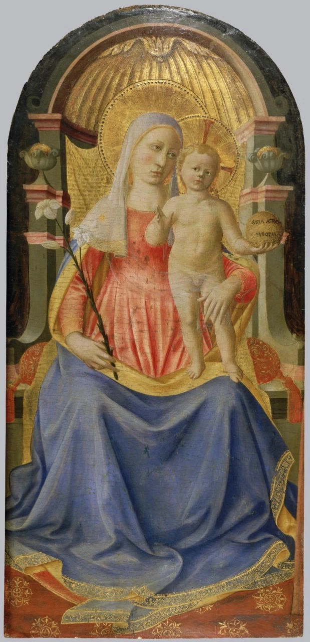 Zanobi Strozzi 48 Madonna in trono col Bambino Hermitage, San Pietroburgo