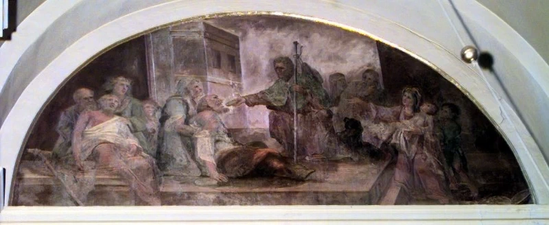 Luigi Tagliaferri 165 San Rocco conforta un appestato