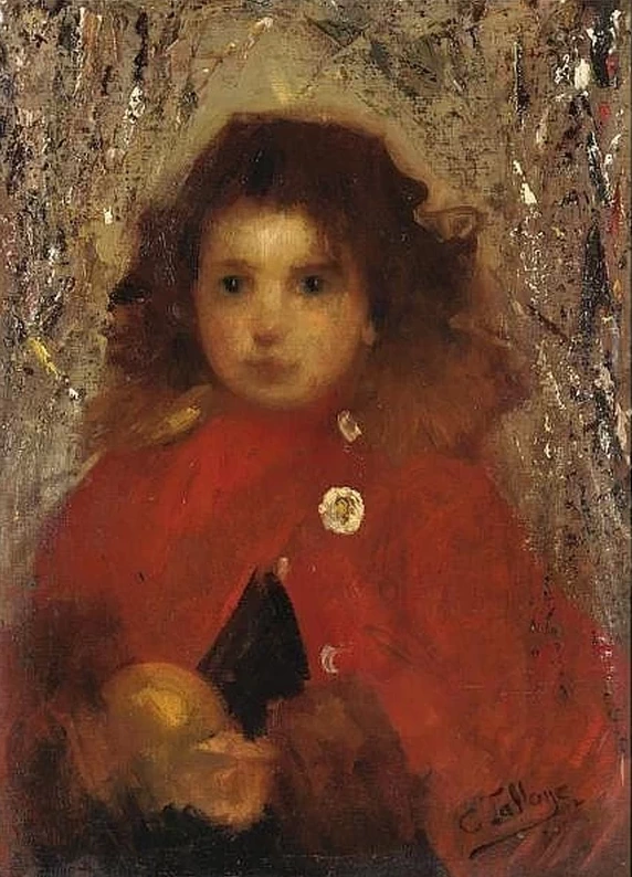 Cesare Tallone 62 ritratto della figlia Maria