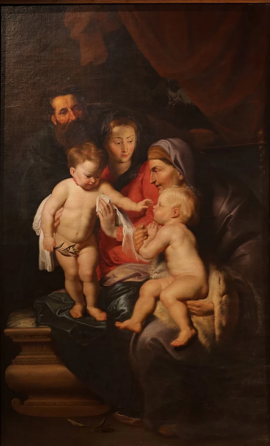 Theodoor van Thulden 54 incontro della sacra famiglia con elisabetta e giovannino Santa Maria della Scala Hospital Sala di san Pio