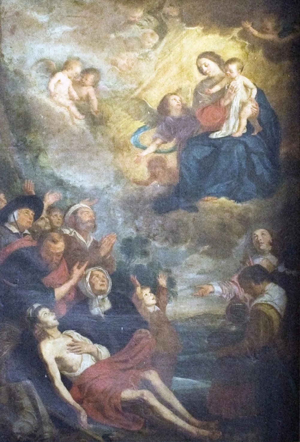 Theodoor van Thulden 66 Madonna col Bambino e oranti che chiedono un intervento miracoloso Chiesa di Santa Valburga (Oudenaarde)