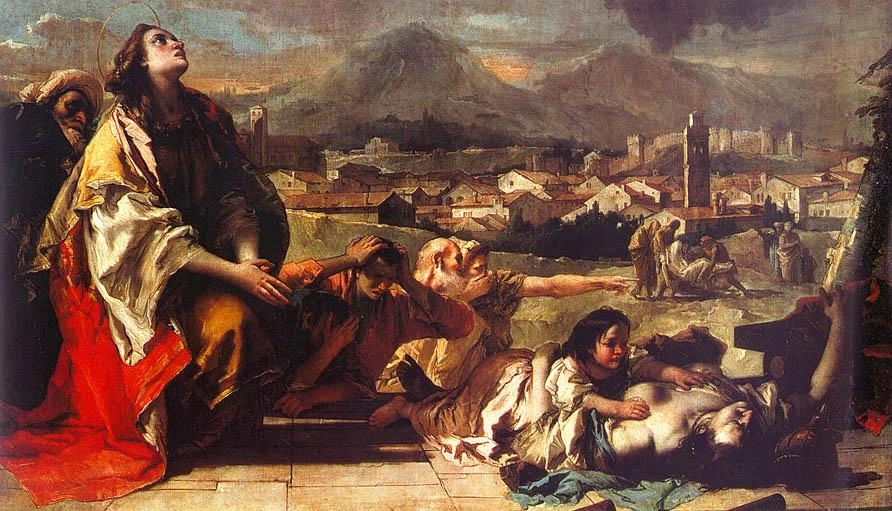 8 Tiepolo Giambattista santa Tecla libera Este dalla peste Este