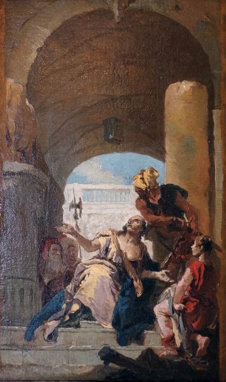 Giambattista Tiepolo 362 Martirio di santa Teodora Ca' Rezzonico, Venezia