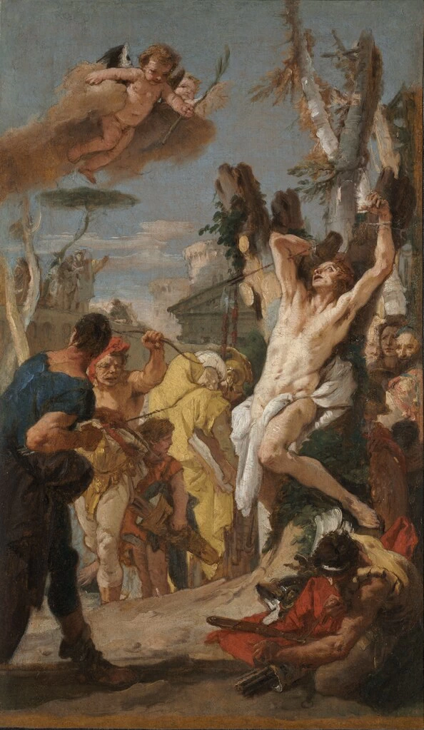 Giambattista Tiepolo 383 Il martirio di san Sebastiano. Studio Cleveland Museum of Art