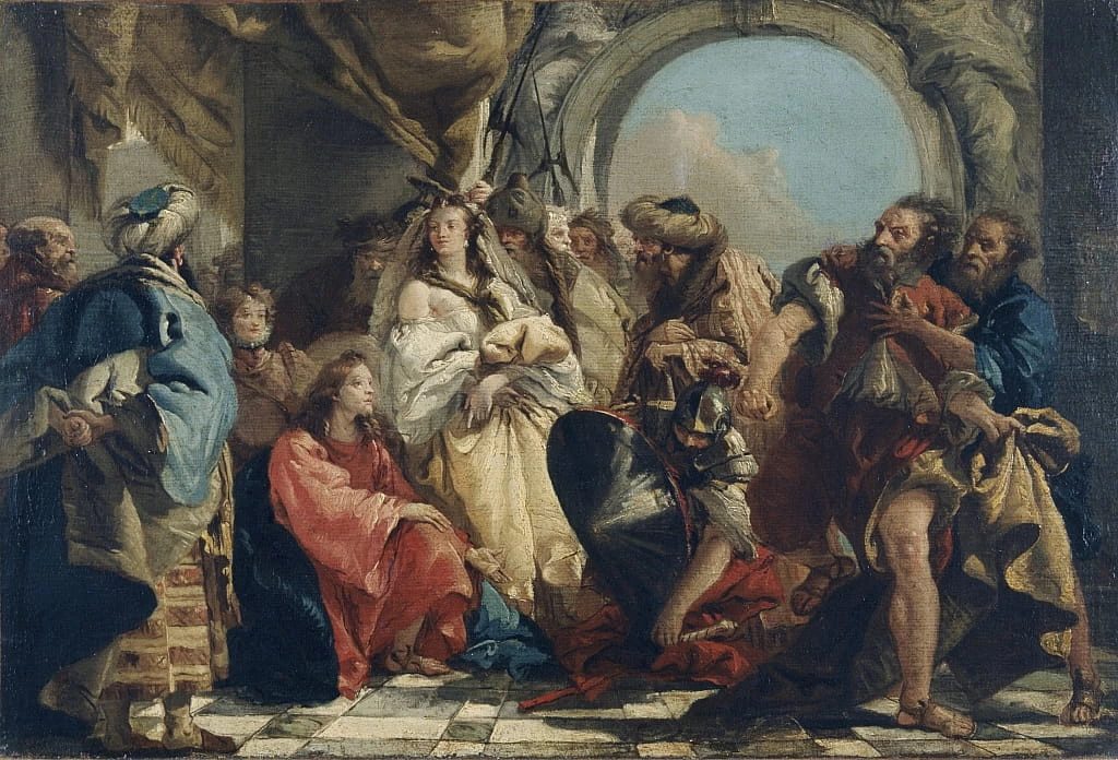 Giandomenico Tiepolo 136 Cristo e l'adultera National Museum of Wales