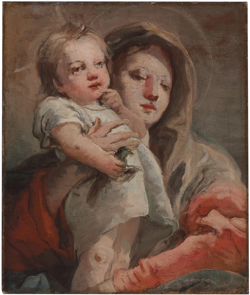 Giandomenico Tiepolo 160 La Madonna col Bambino e un cardellino