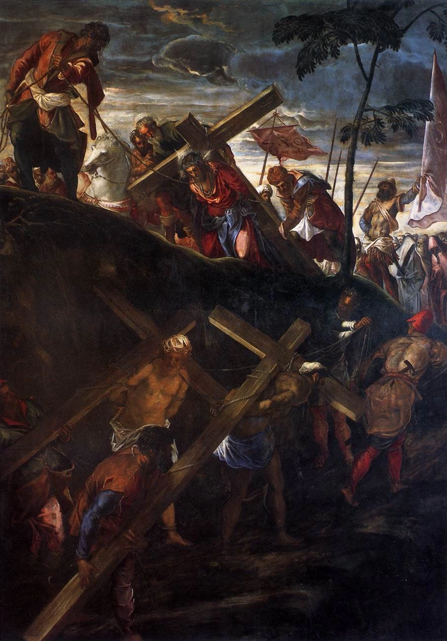 La salita al calvario - Scuola Grande di San Rocco, Venice
