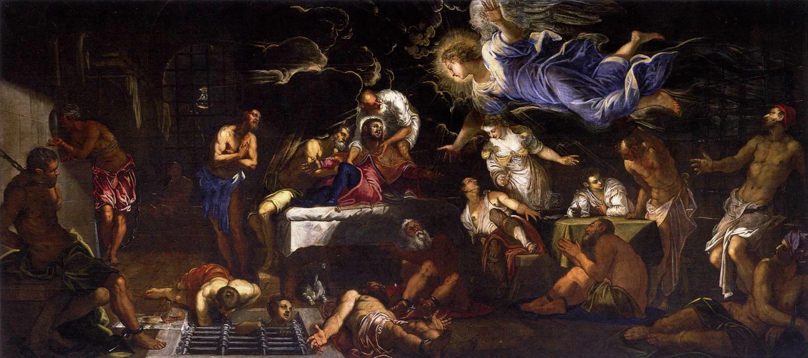 San Rocco visitato dall'angelo - Scuola Grande di San Rocco, Venice