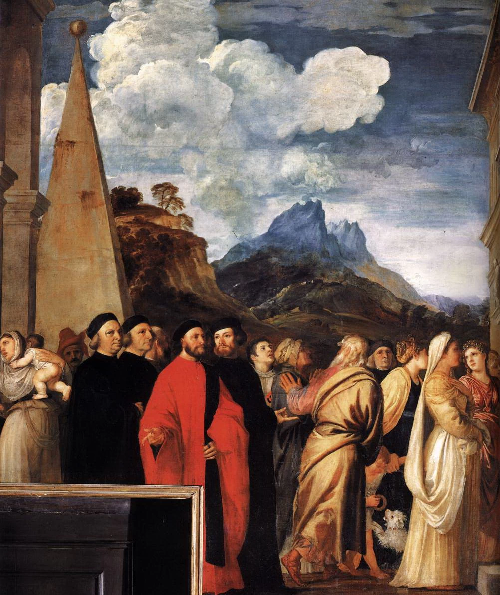 Presentazione della Vergine al tempio - dettaglio, Gallerie dell'Accademia, Venice