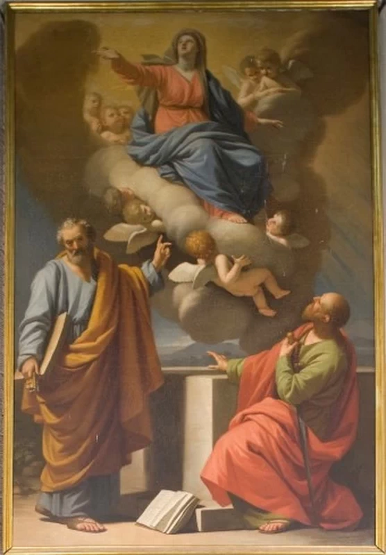 Stefano Tofanelli 17 Madonna assunta con san Pietro e Paolo Capannori, Lucca