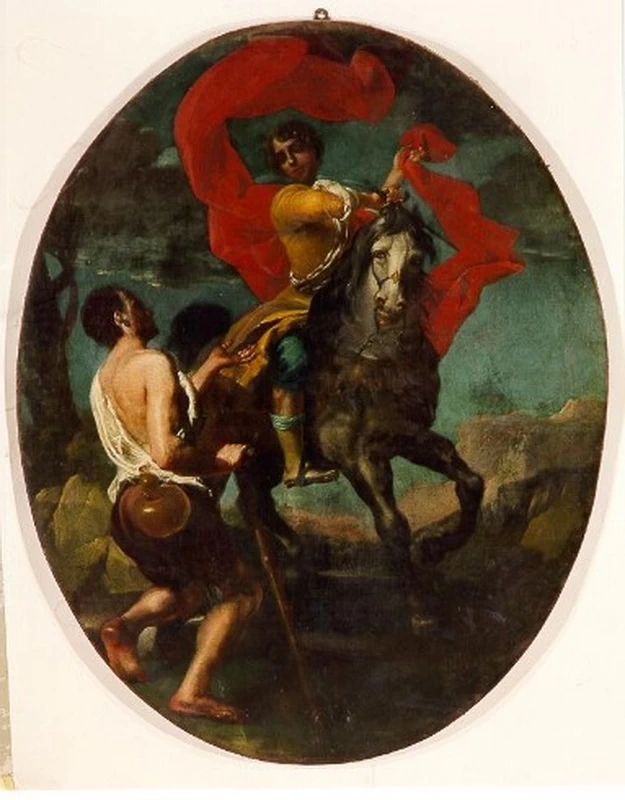 Felice Torelli 37 san Martino dona parte del mantello al povero Cesena