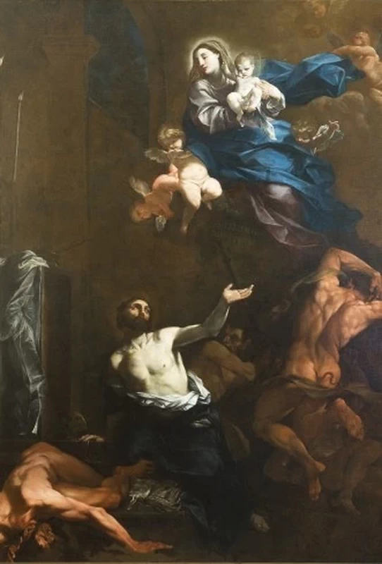 Felice Torelli 51 Madonna con Gesù libera dal demonio S. Francesco