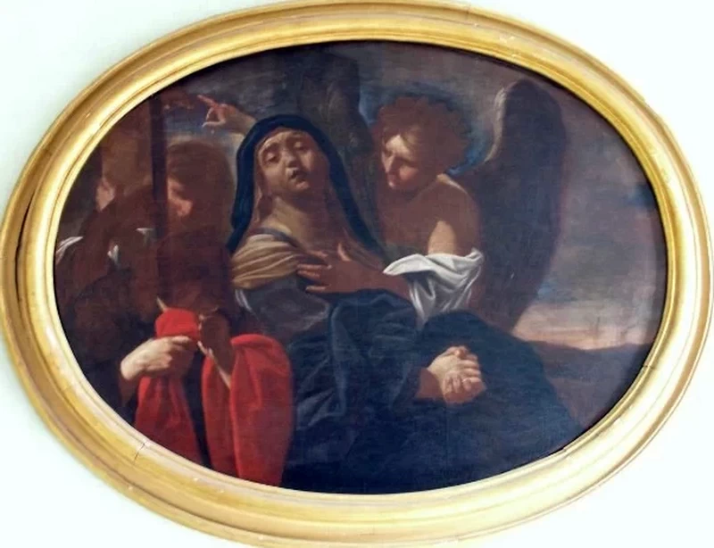 Flaminio Torri 14 Madonna con San Giovanni Evangelista e angeli Piacenza