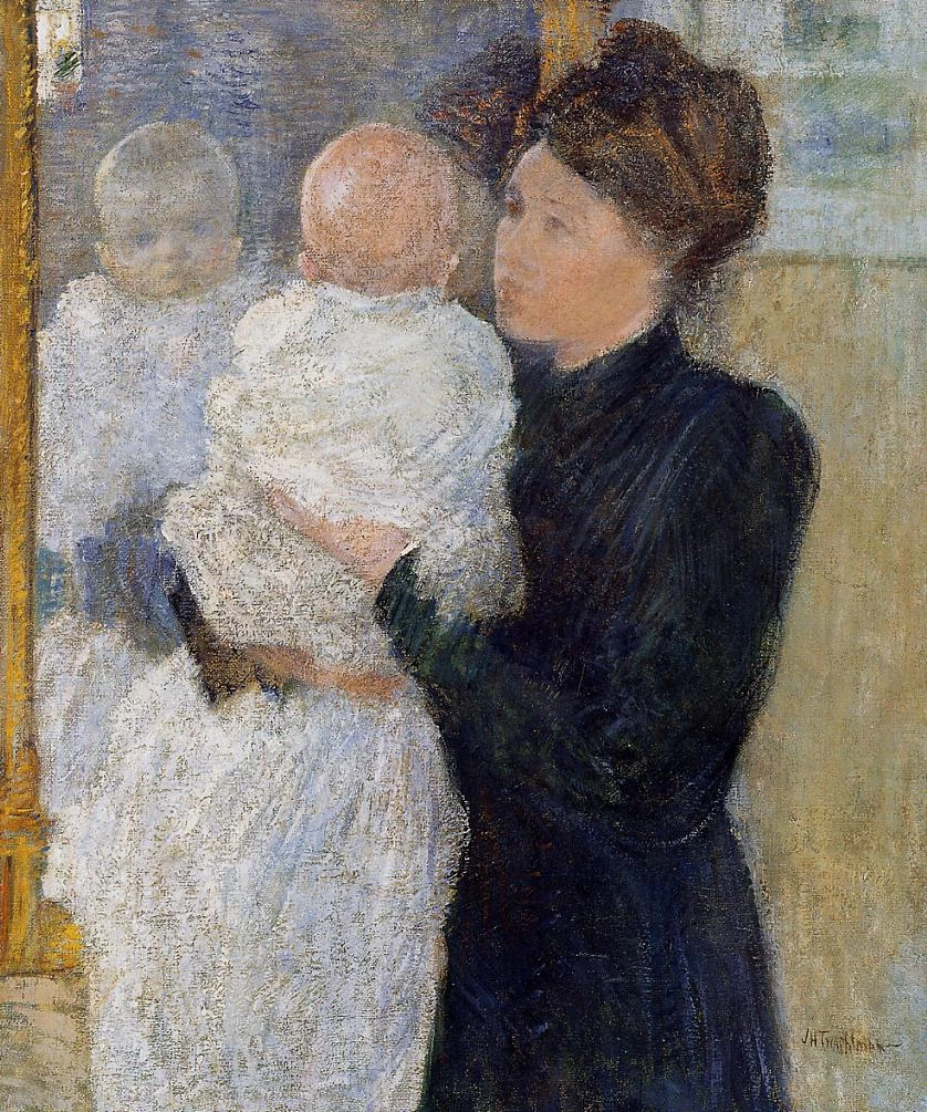 John Henry Twachtman 32 Madre e figlio Fine Arts Museums of San Francisco