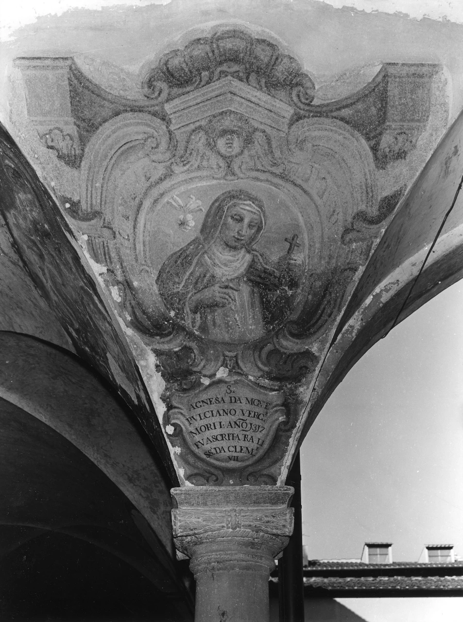 Cosimo Ulivelli 140 ritratto di Santa Agnese da Montepulciano Chiostro di San Domenico, Firenze attribuito