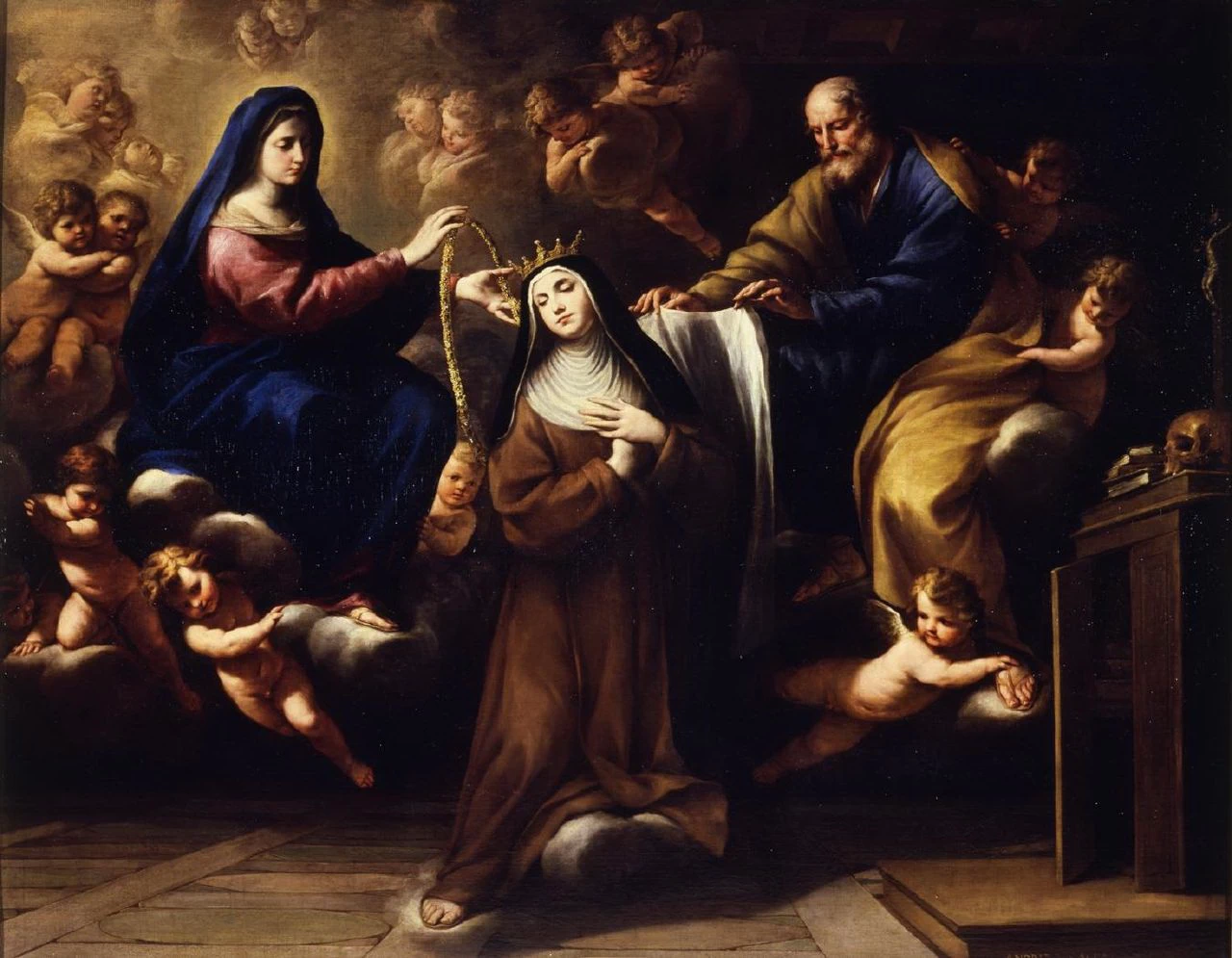 Andrea Vaccaro 159 Visione della collana di Santa Teresa Real Academia de Bellas Artes de San Fernando, Madrid