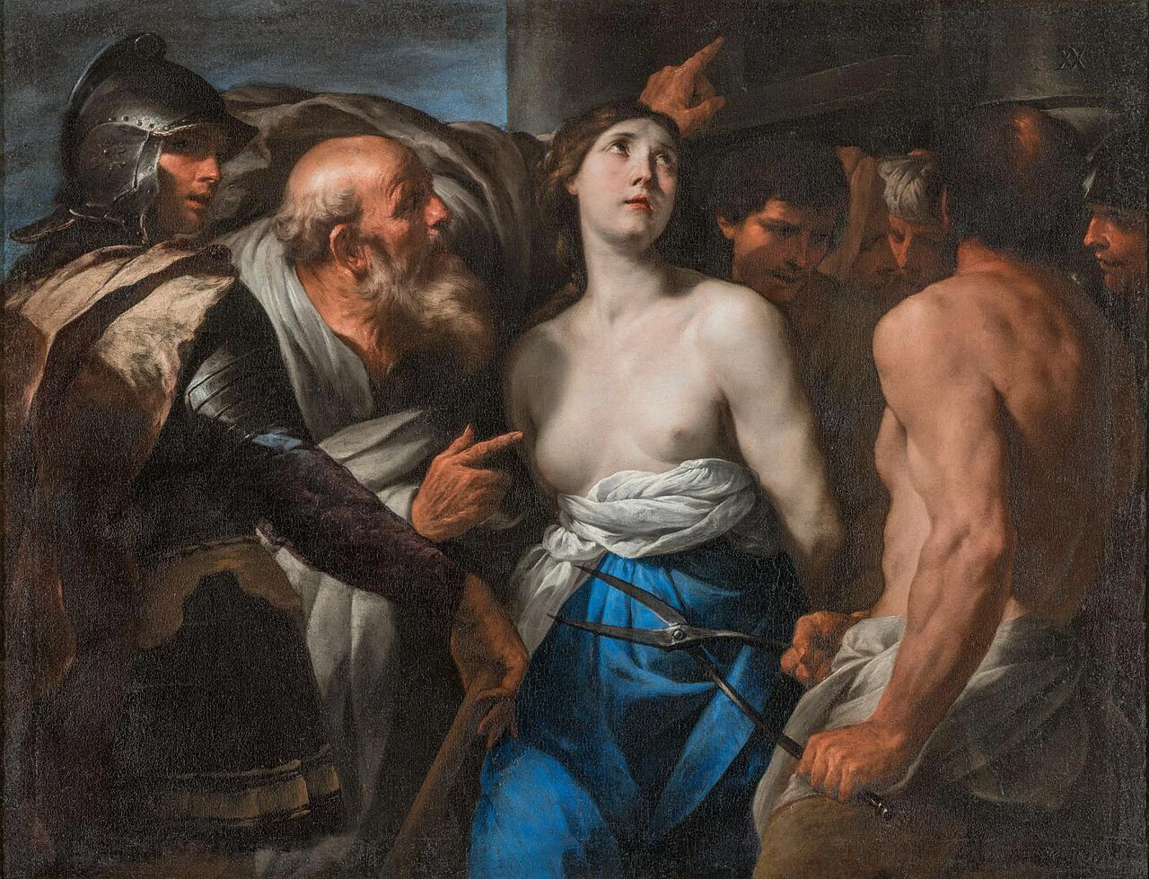 Andrea Vaccaro 80 Martirio di Sant'Agata Montpellier, musée Fabre