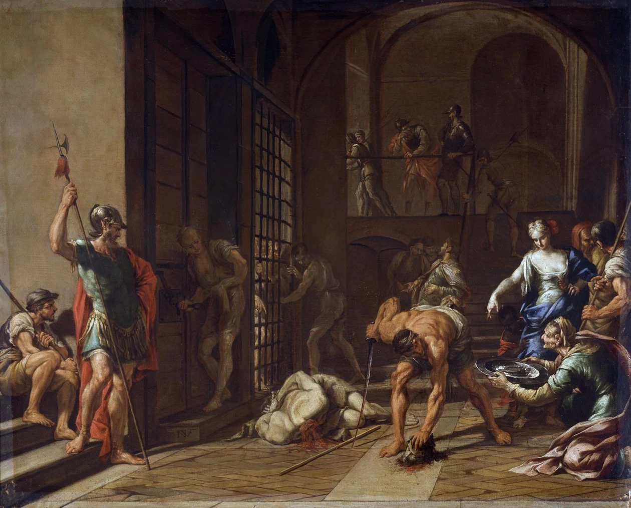 Nicola Vaccaro 10 Decollazione di Giovanni battista Palazzo Zevallos Stigliano, Napoli