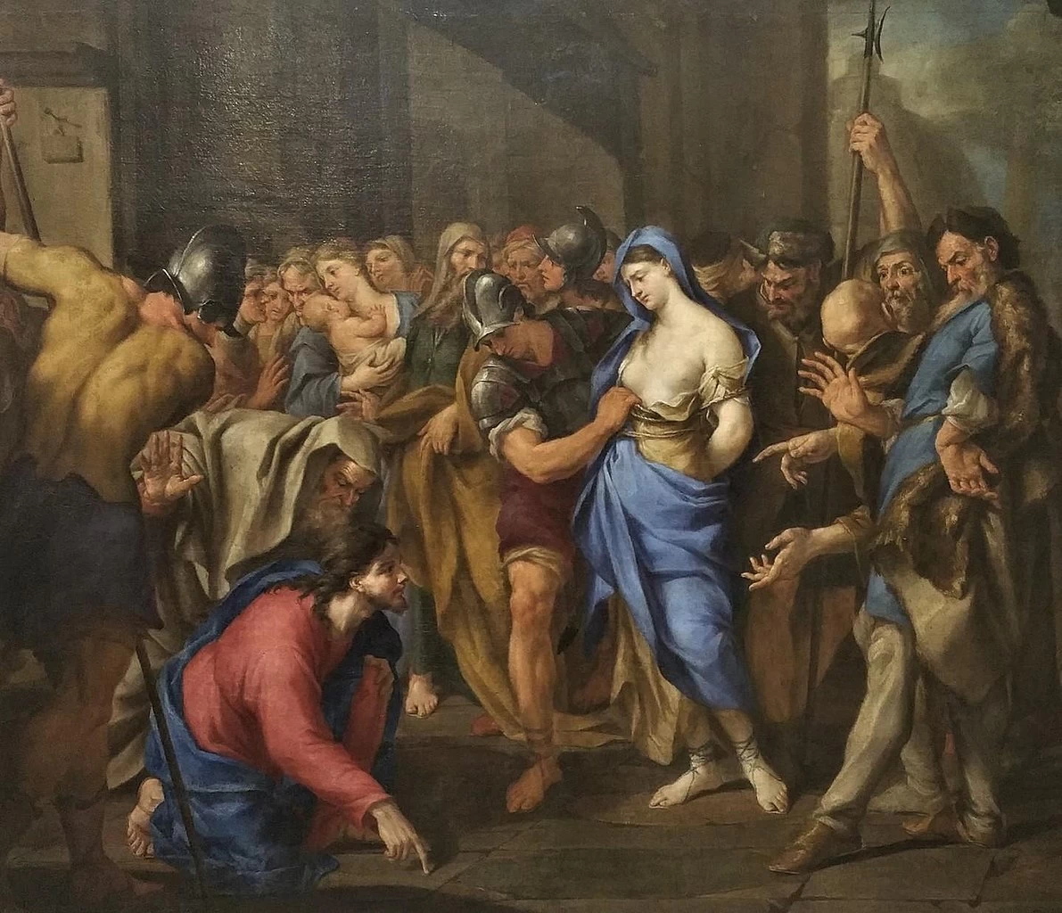 Nicola Vaccaro 8 Cristo e l'adultera Salerno, Museo Diocesano