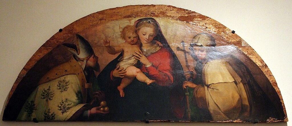 Perin del Vaga 17 Polittico di sant'Eradmo Accademia Ligustica di Belle Arti, Genova dettaglio